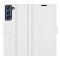  Samsung Galaxy S21 FE Fodral Solid Läder Vit