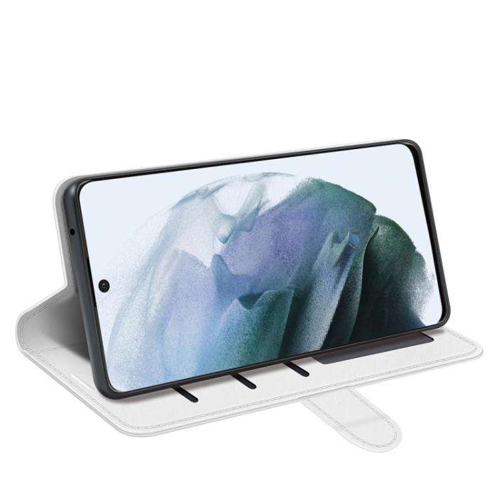Bild 4,  Samsung Galaxy S21 FE Fodral Solid Läder Vit
