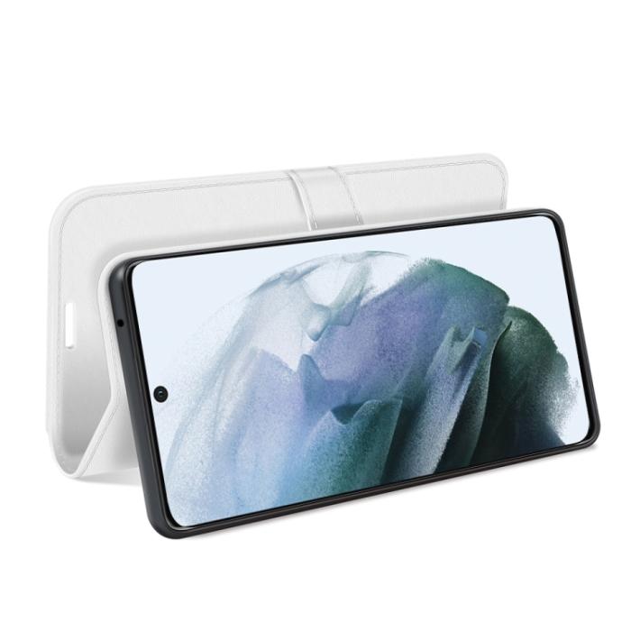 Bild 5,  Samsung Galaxy S21 FE Fodral Solid Läder Vit
