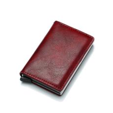  RFID Retro Aluminium L&auml;der Korth&aring;llare Vinr&ouml;d