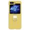  Galaxy Z Flip 6 / 7 FE Skal Skin Touch Ringhållare Gul