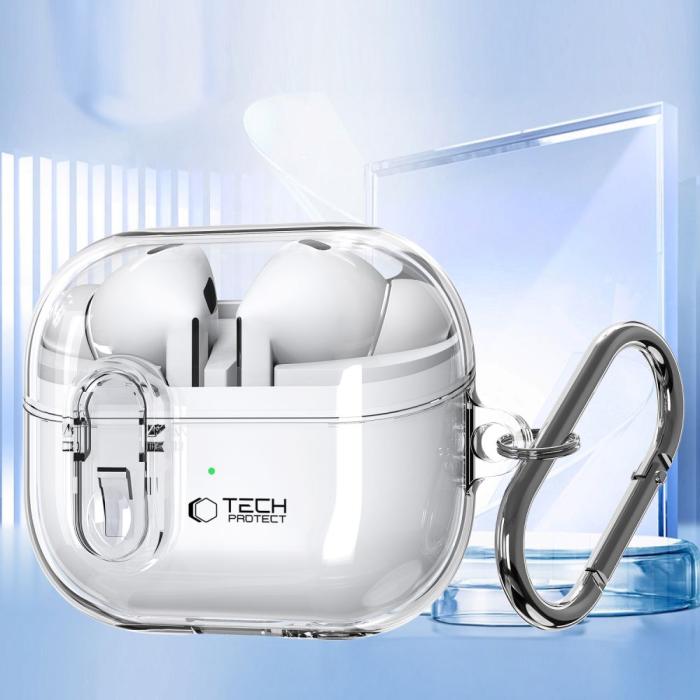Bild 5, Tech-Protect Tech-Protect Galaxy Buds 3 / 3 Pro Skal FlexAir Transparent