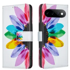  Google Pixel 11/11 Pro Fodral L&auml;der Med Tryck Blomma