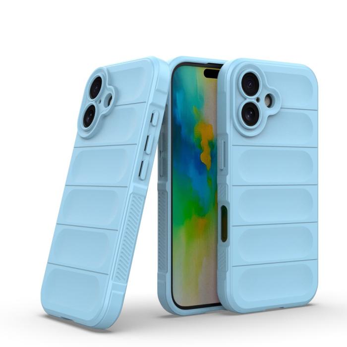 Bild 2,  iPhone 16 Plus Skal Magic Shield Ljus Blå