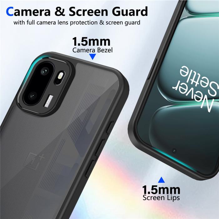 Bild 4,  OnePlus 15R Skal Hybrid Transparent / Svart