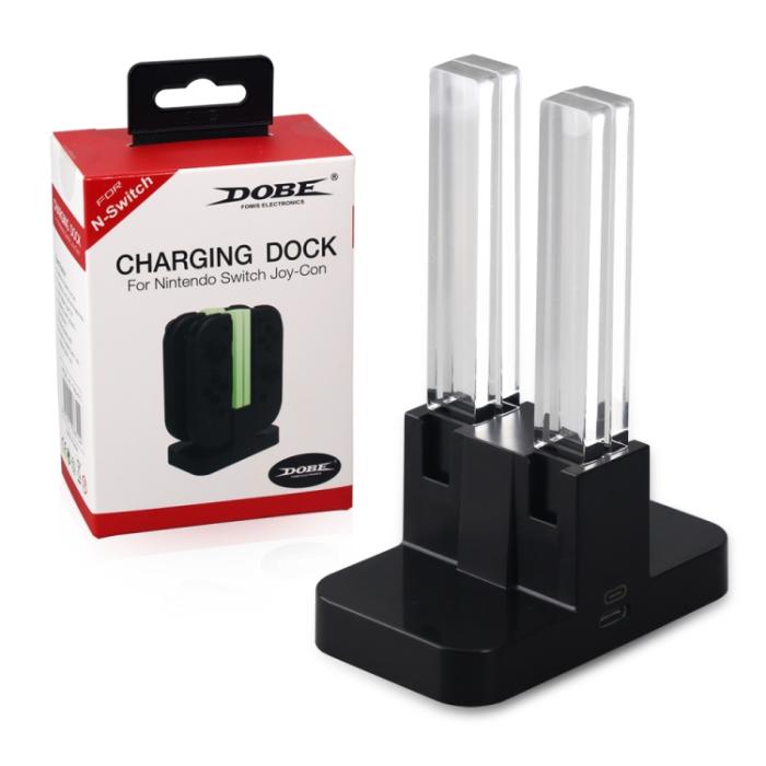 Bild 5,  DOBE Nintendo Joy-Con Laddningsstation LED Svart