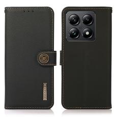 KHAZNEH KHAZNEH Xiaomi 14T Fodral &Auml;kta L&auml;der Svart