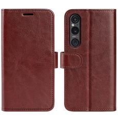  Sony Xperia 1 VI Fodral Crazy Horse L&auml;der Brun