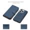  iPhone 15 Plus 2in1 Magnet Fodral Crazy Horse Blå