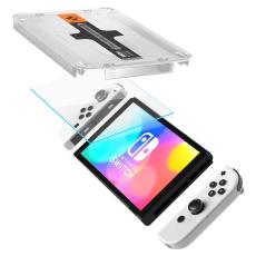 Spigen Spigen Nintendo Switch OLED 2-PACK "Ez Fit" Glas.tR H&auml;rdat Glas