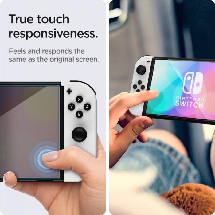 Bild 4, Spigen Spigen Nintendo Switch OLED 2-PACK 