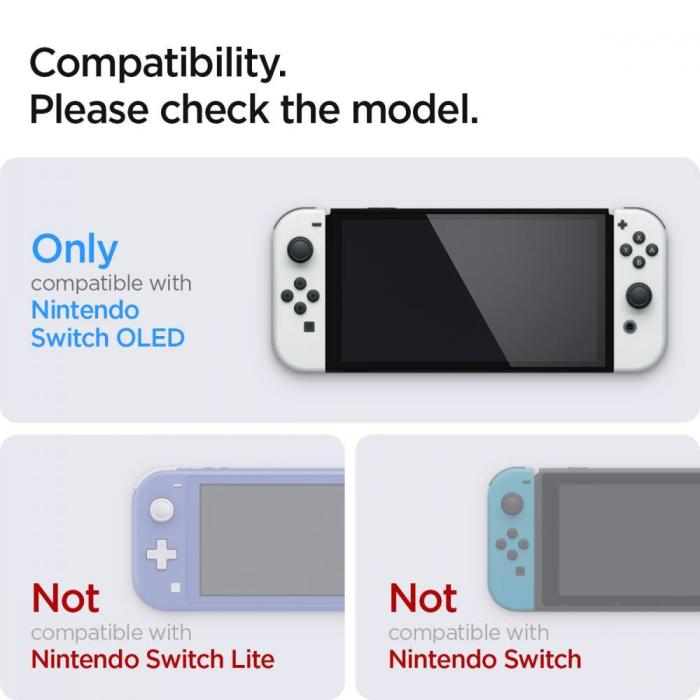Bild 5, Spigen Spigen Nintendo Switch OLED 2-PACK 