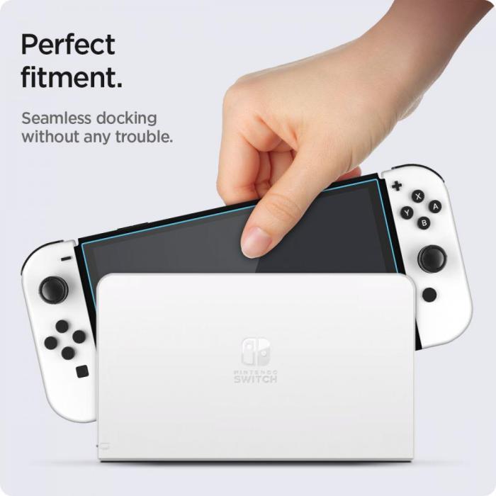 Bild 6, Spigen Spigen Nintendo Switch OLED 2-PACK 