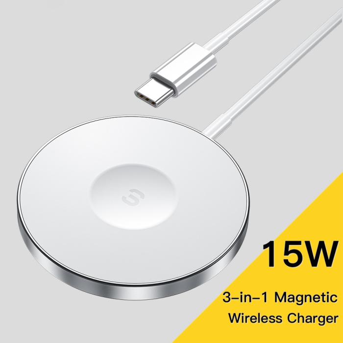 Bild 2, ESSAGER ESSAGER 15W MagSafe Trådlös Laddare Vit