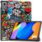  Lenovo Idea Tab Fodral Tri-Fold Graffiti