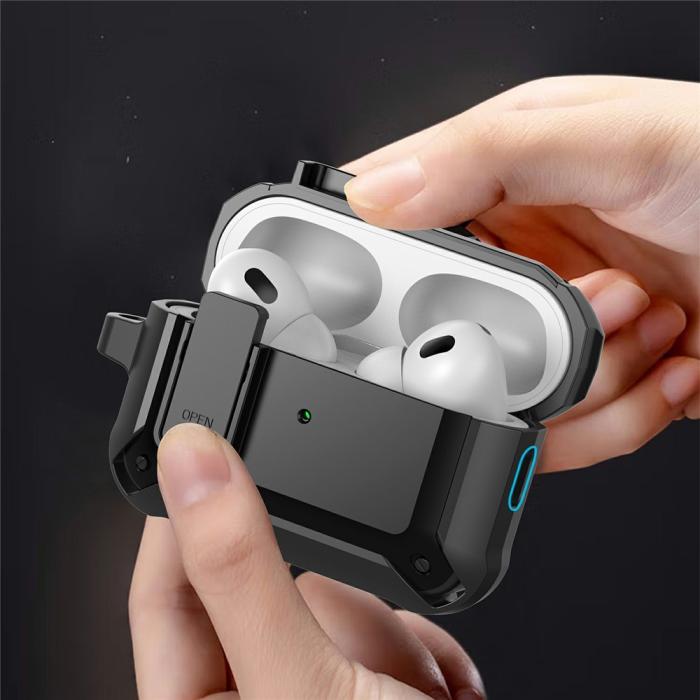 Bild 3,  AirPods Pro 3 Skal Shockproof Hybrid Armor Röd