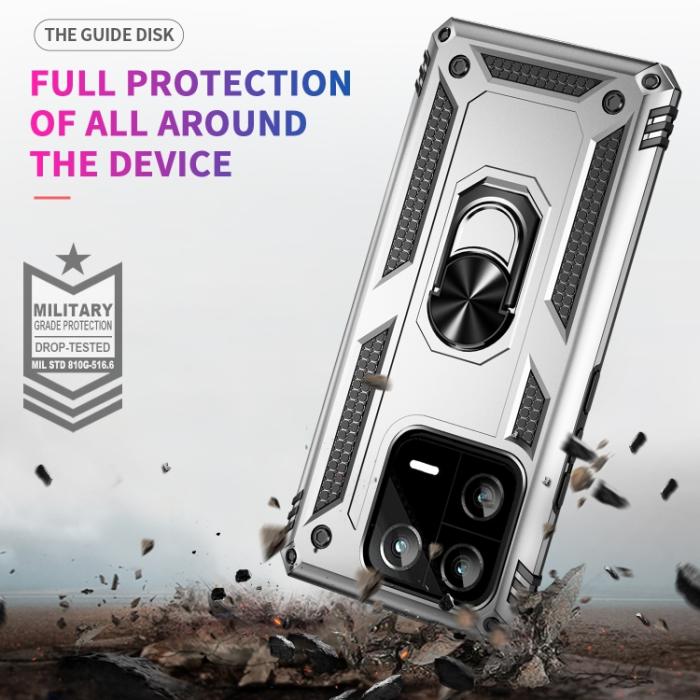 Bild 3,  Xiaomi 13 Pro 5G Skal Ring Armor Silver