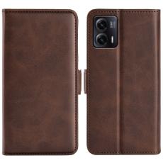  Motorola Moto G73 5G Fodral Magnetisk St&auml;ngning Brun