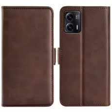  Motorola Moto G73 5G Fodral Magnetisk St&auml;ngning Brun