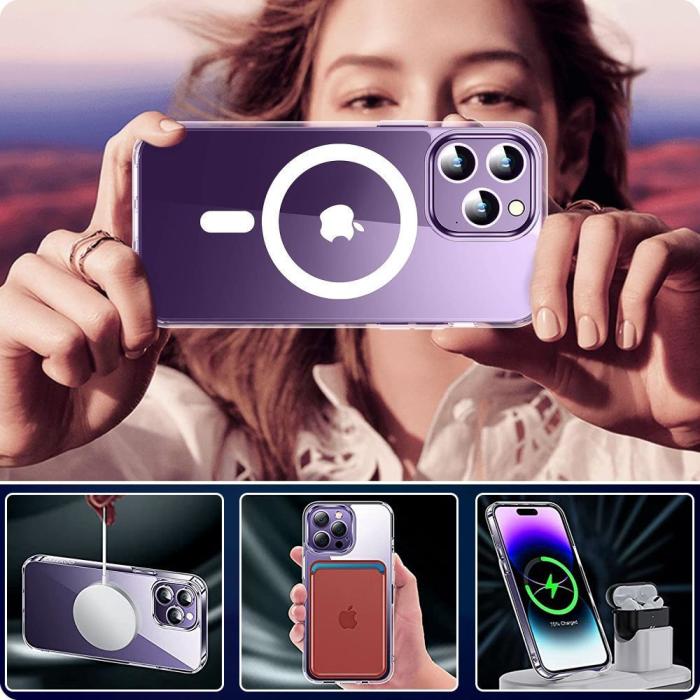 Bild 5, Tech-Protect Tech-Protect Galaxy S24 Ultra Skal MagSafe FlexAir Hybrid Transparent