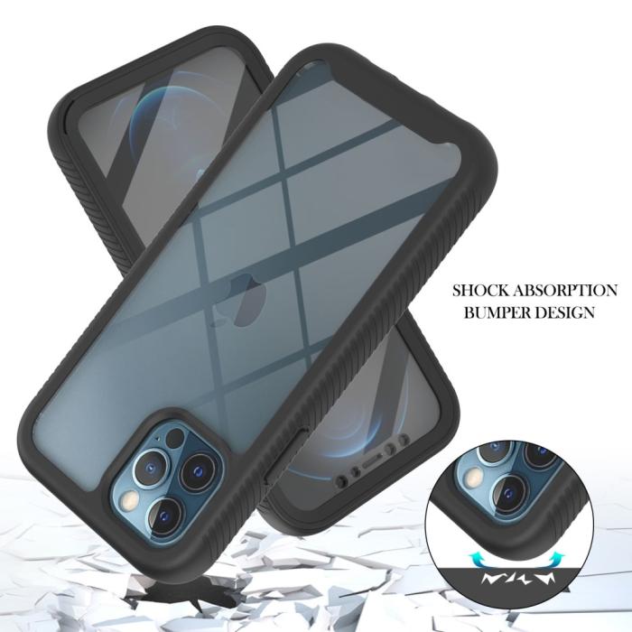Bild 2,  iPhone 12 Pro Max Skal 360 Hybrid Defense Svart