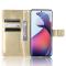  Motorola Edge 30 Fusion 5G Fodral Crazy Horse Läder Guld