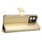  Motorola Edge 30 Fusion 5G Fodral Crazy Horse Läder Guld