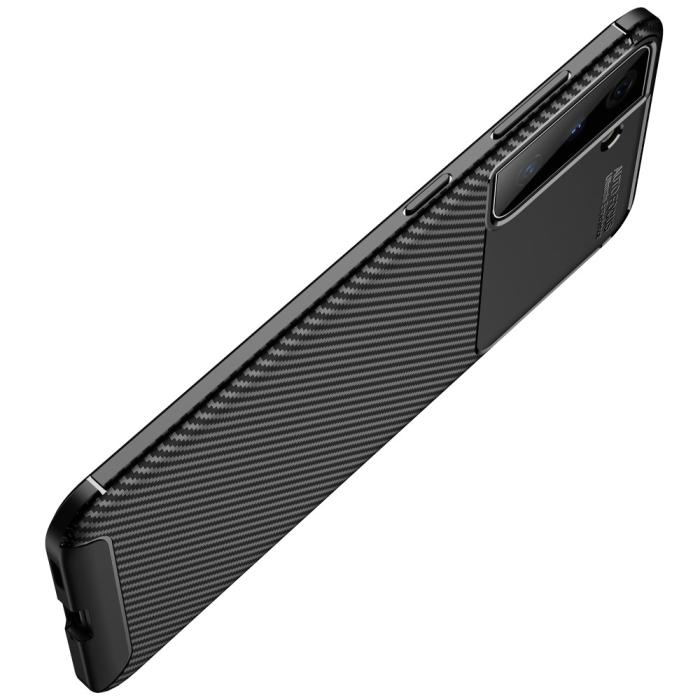 Bild 4,  Samsung Galaxy S21 - Kolfiber Textur Skal - Svart