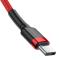BASEUS BASEUS 60W 2m Type-C PD Flätad Nylon Kabel - Röd