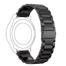  Lyxigt Metallarmband I Rostfritt St&aring;l - Svart (22 mm)