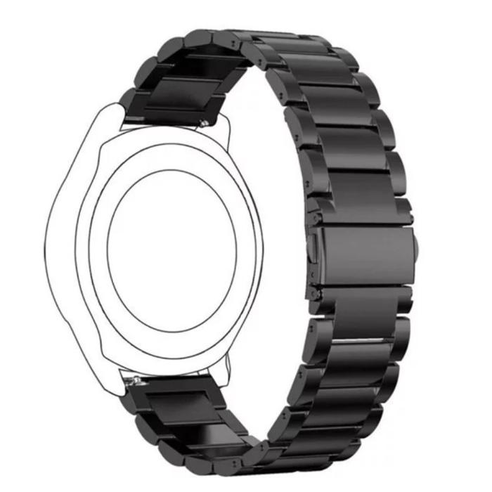 Bild 2,  Lyxigt Metallarmband I Rostfritt Stål - Svart (22 mm)