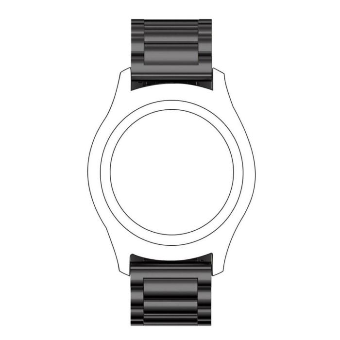 Bild 2,  Lyxigt Metallarmband I Rostfritt Stål - Svart (22 mm)