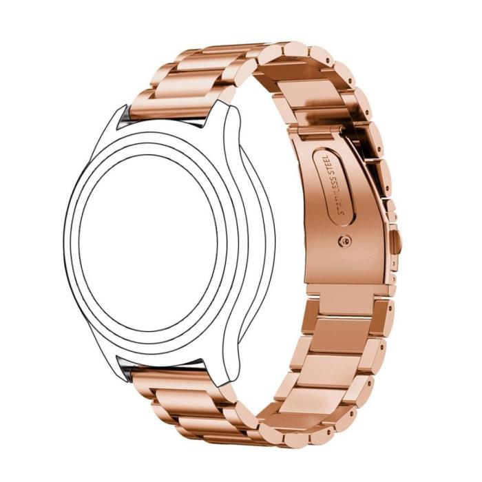 Bild 3,  Lyxigt Metallarmband I Rostfritt Stål - Roséguld (22 mm)