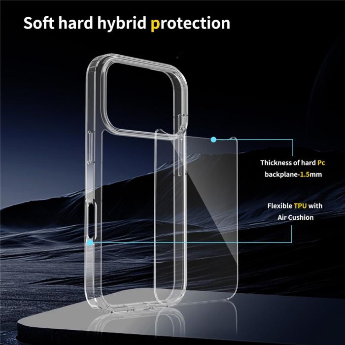 Bild 5,  iPhone 17 Pro Skal Shockproof Hybrid Transparent