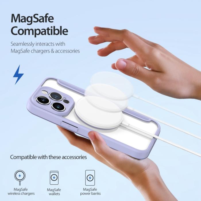 Bild 3, DUX DUCIS DUX DUCIS iPhone 14 Pro Fodral MagSafe Skin X Pro Lila