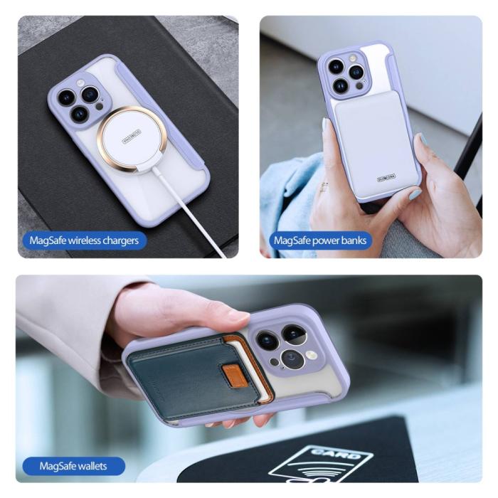 Bild 5, DUX DUCIS DUX DUCIS iPhone 14 Pro Fodral MagSafe Skin X Pro Lila