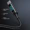 MCDODO Mcdodo 1.2m 100W USB-C - USB-C LED Snabbladdning Svart