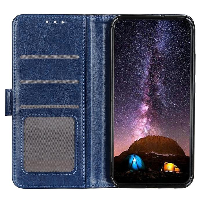 Bild 2,  Samsung Galaxy A16 / A26 5G Fodral Crazy Horse Läder Blå