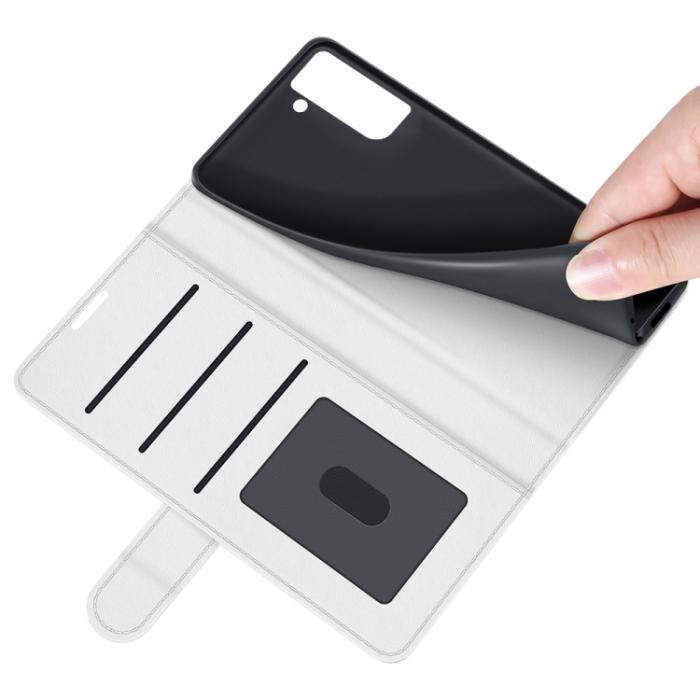 Bild 6,  Samsung Galaxy S21 FE Fodral Solid Läder Vit
