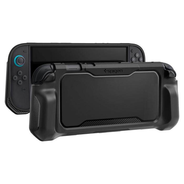 Bild 3, Spigen Spigen Nintendo Switch 2 Skal Rugged Armor Matt Svart