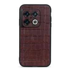  OnePlus 10 Pro 5G Skal Krokodil Textur Brun