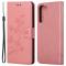  Samsung Galaxy S23 Plus Fodral Med Tryck Rosa