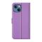  iPhone 13 Mini Fodral Litchi Läder Lila