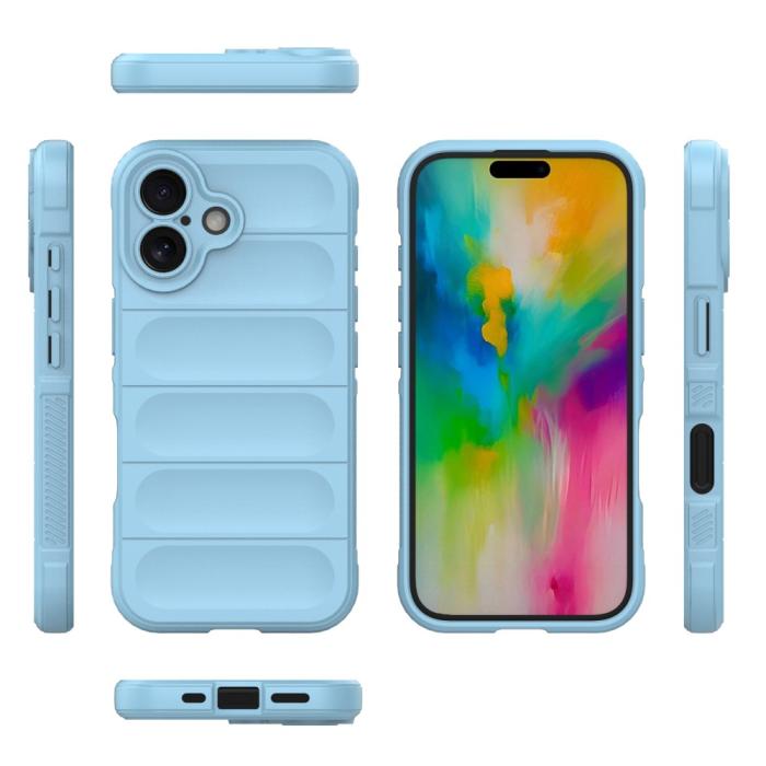 Bild 6,  iPhone 16 Plus Skal Magic Shield Ljus Blå