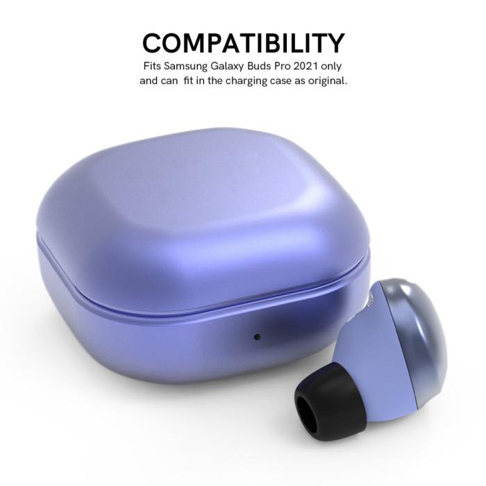Bild 2,  3-PACK Öronpluggar / Earbuds Galaxy Buds Pro/Buds Pro 2 Svart