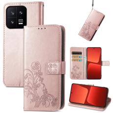 Xiaomi 13 5G Fodral Med Blommigt Tryck Ros&eacute;guld