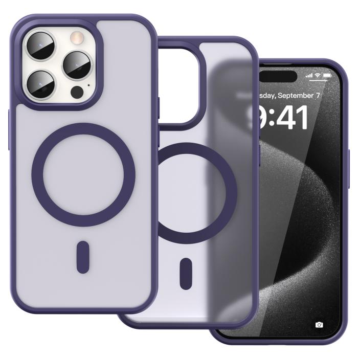 Bild 2, ColorPop ColorPop iPhone 15 Pro Skal CH MagSafe Matt Lila