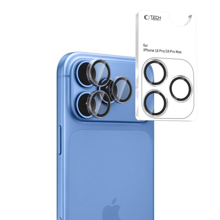 Bild 2, Tech-Protect Tech-Protect iPhone 18 Pro / 18 Pro Max Linsskydd