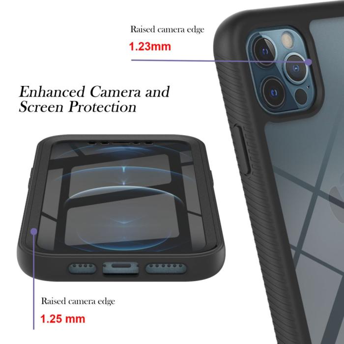 Bild 5,  iPhone 12 Pro Max Skal 360 Hybrid Defense Svart
