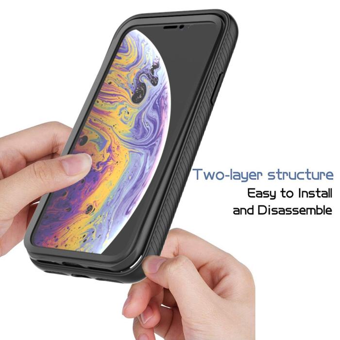 Bild 2,  iPhone X/Xs Skal 360 Hybrid Defense Svart